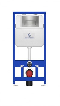 Инсталляция для унитаза с кнопкой для смыва Grocenberg GS3050-KM3070NK Никель 44724