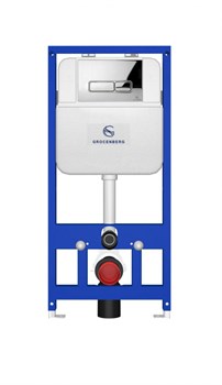 Инсталляция для унитаза с кнопкой для смыва Grocenberg GS3050-KP3060CR хром 44735