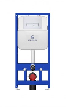 Инсталляция для унитаза с кнопкой для смыва Grocenberg GS3050-KP3060W белый 44736