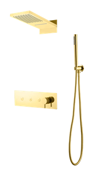 Душевая система скрытого монтажа Boheme Fusion 130-G золото глянец 44746
