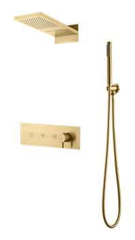 Душевая система скрытого монтажа Boheme Fusion 130-MG золото матовая 44750