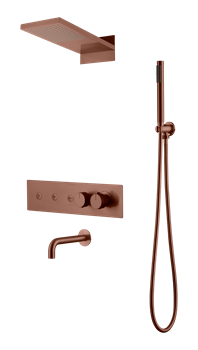 Душевая система с термостатом скрытого монтажа Boheme  Fusion 131-2-BRB 44753