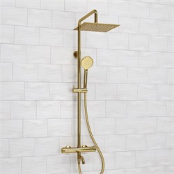 Душевая система с термостатом Wasserkraft Thermo A188.256.207.PG глянцевое золото 44761