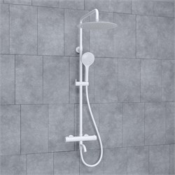 Душевая система с термостатом Wasserkraft Thermo A188.161.155.WM белая матовая 44769