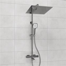 Душевая система с термостатом Wasserkraft ThermoA199.119.065.087.CH хром 44783