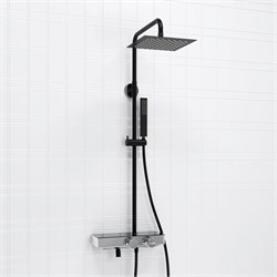 Душевая система с термостатом Wasserkraft Thermo A114.255.218.CB  черная матовая 44786