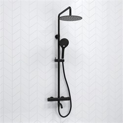 Душевая система с термостатом Wasserkraft Thermo A288.258.078.BM черная матовая 44800