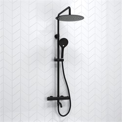 Душевая система с термостатом Wasserkraft Thermo A288.160.078.BM черная матовая 44801