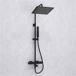 Душевая система с термостатом Wasserkraft Thermo A299.162.218.BM черная матовая 44804