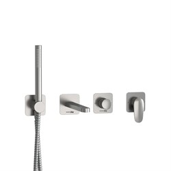 Смеситель скрытого монтажа для ванны с душем Wasserkraft Spree A1451.272.274.275.100.276 никель 44817