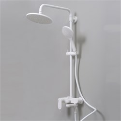 Душевая система со смесителем Wasserkraft Mindel A18501 белая матовая 33618