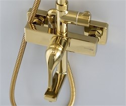 Душевая система со смесителем Wasserkraft  Sauer A171.256.348.PG глянцевое золото 44879