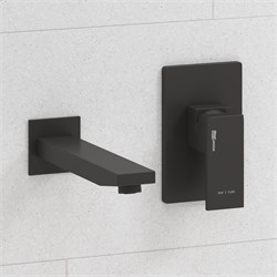 Смеситель для раковины скрытого монтажа WasserKraft Abens A20503 черный матовый 44911