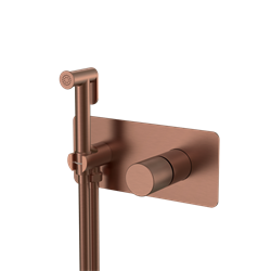 Гигиенический душ скрытого монтажа Boheme STICK BRUSHED BRONZE 127-BRB.4 брашированная бронза 44950