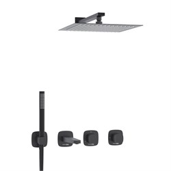 Душевая система скрытого монтажа Wasserkraft Nuthe A9151.265.315.219.162.327.242.217 черная матовая 44962