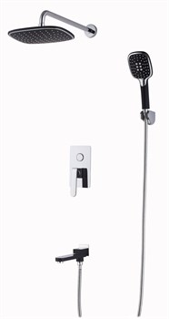 Душевая система скрытого монтажа Ganzer GZ26065-C хром черная 45123