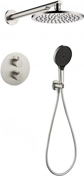 Душевая система скрытого монтажа с термостатом Grocenberg GB5093NK никель 45154