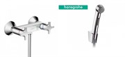 Гигиенический душ с настенным смесителем Hansgrohe Logis Classic 71260000 хром