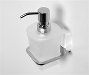 Дозатор для жидкого мыла стеклянный, 300 ml WasserKraft Leine K-5099WHITE