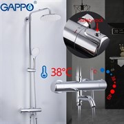 Душевая система с термостатом GAPPO G2490 хром