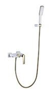 Смеситель для ванны Boheme Venturo 383-W белый/золото