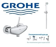 Гигиенический душ GROHE Eurodisc Joy 234326356IL0 хром/белый