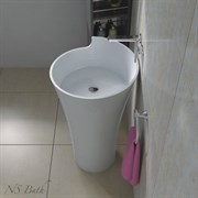 Раковина напольная NS Bath NSF-5290G на 52.9 см белая глянцевая
