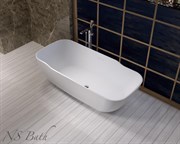 Ванна из искусственного камня NS Bath NSB-1880G 180x80 белая глянцевая