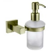 4310 Дозатор для жидкого мыла настенный (стекло) бронза (латунь)