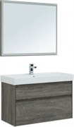 Мебель для ванной Aquanet Nova Lite 100 дуб рошелье (2 ящика)
