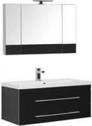 Мебель для ванной Aquanet Верона NEW 100 черный (подвесной 2 ящика)