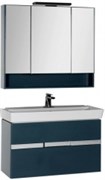 Мебель для ванной Aquanet Виго 100 сине-серый