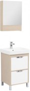 Мебель для ванной Aquanet Гретта 55 New светлый дуб (2 ящика)