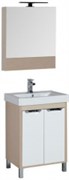 Мебель для ванной Aquanet Гретта 60 светлый дуб (камерино 2 дверцы)