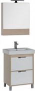 Мебель для ванной Aquanet Гретта 60 светлый дуб (камерино 2 ящика)