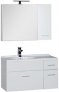 Мебель для ванной Aquanet Данте 85 L белый (камерино 1 навесной шкафчик)