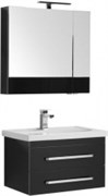 Мебель для ванной Aquanet Сиена 70 черный (подвесной 2 ящика)