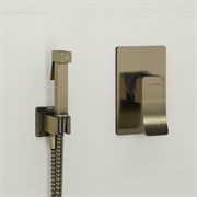 Гигиенический душ скрытого монтажа WasserKRAFT Exter A01652 светлая бронза