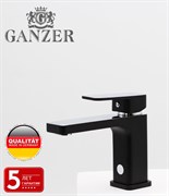 Смеситель для раковины Ganzer STEFAN GZ 12014-C черный/хром