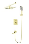 Душевая система с термостатом встраиваемая WONZON & WOGHAND WW-88929003-BG Брашированное золото 44398