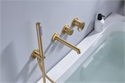 Смеситель для ванны с душем встраиваемый GANZER 19134-S  золото матовое 44465