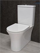 Напольный унитаз белый безободковый микролифт дюропласт Gid Tn2126 44550