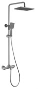 Душевая система с термостатом KAISER Cube 01382-15 оружейная сталь 44643
