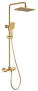 Душевая система с термостатом KAISER Cube 01382-3 золото матовое 44644