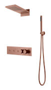 Душевая система с термостатом скрытого монтажа Boheme  Fusion COPPER BRUSHED 131-CB брашированная медь 44743