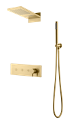 Душевая система скрытого монтажа Boheme Fusion 130-MG золото матовая 44750