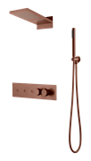 Душевая система с термостатом скрытого монтажа Boheme  Fusion BRUSHED BRONZE 131-BRB брашированная бронза 44751