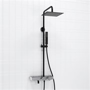 Душевая система с термостатом Wasserkraft Thermo A114.255.218.CB  черная матовая 44786