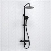 Душевая система с термостатом Wasserkraft Thermo A288.258.078.BM черная матовая 44800