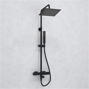 Душевая система с термостатом Wasserkraft Thermo A299.255.218.BM черная матовая 44806